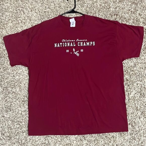 🔥🏈 Pure VINTAGE OU Oklahoma SOONERS 2000 National Champs - Mens 2XL - Perfect - Picture 1 of 4